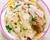 รูปขั้นตอนการทำที่ 3 ของ บะหมี่เกี๊ยวกุ้งหมูตุ๋นเบคอน 🥓