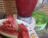 A picture of step 1 of Water melon cooler.