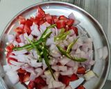 पनीर शिमला मिर्च की सब्जी (paneer shimla mirch ki sabzi recipe in Hindi) रेसिपी चरण 2 फोटो