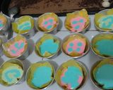 Foto langkah ke 3 dari resep Bolu kukus rainbow.