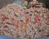 A picture of step 5 of Karela qeema.