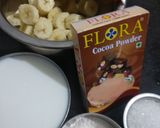 બનાના બિસ્કિટ ચોકલેટ પુડીગ(banana biscuit chocalte puding recipe in Gujarati) રેસીપી સ્ટેપ1ફોટો