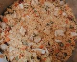 Foto del paso 7 de la receta: Arroz 🍚con pollo de 3 carnes 🤌🏾