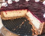 Pas rețetă Cheesecake la cuptor cu zmeură 1 fotografie