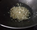 A picture of step 2 of BhindiBhurji.