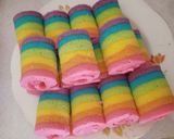 Foto langkah ke 13 dari resep Miniroll rainbow cake alias bolu gulung rainbow / pelangi.