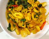 Foto langkah ke 4 dari resep Cumi Sotong Tahu Rica - Rica.