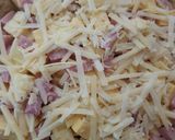 Foto del paso 5 de la receta: Tarta de jamón y queso con relleno cremoso