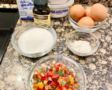 Foto del paso 1 de la receta: Tarta de queso rellena con frutas confitadas