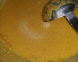 A picture of step 2 of Palak kofta in red Gravy with Garlic naan.