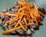 Foto del paso 1 de la receta: Spaghettini salteado con carne y vegetales