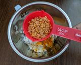 A picture of step 2 of Spinach mor kulambu / mor kerrai.