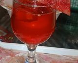 A picture of step 3 of RoohAfza with watermelon 🍉🍉.