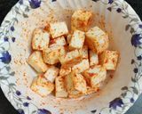 A picture of step 2 of Kadai paneer.