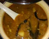 A picture of step 8 of IDLI SAMBHAR with coconut chutney.