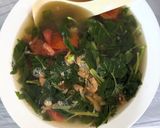 Hình bước làm 3 của món Canh rau muống nấu tôm khô