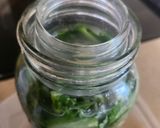 A picture of step 4 of Brad's pickled mustard greens.