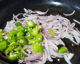 A picture of step 5 of Besan ki Roti.Piyaz Tamatar Hari Mirch Chutney.