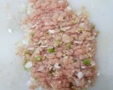 A picture of step 1 of Chicken qeema rolls.