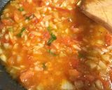 A picture of step 2 of Cold pasta with flesh tomato basil sauce.