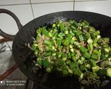 A picture of step 11 of Punjabi Style Bhindi Masala.