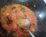 A picture of step 4 of Bendekaya pulisu/ bhindi Andhra style.