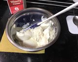 A picture of step 6 of Eggless: No-Bake & No-Gelatin Mango Cheesecake.