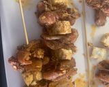 A picture of step 4 of Souvlaki.
