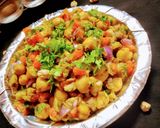A picture of step 4 of Kabuli Chana Chaat.