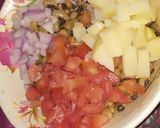 A picture of step 1 of White beans golgappa chaat.