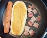 Foto del paso 1 de la receta Perrito caliente con Frankfurt, Bacon y Queso
