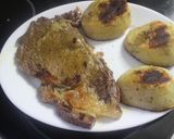 Foto del paso 6 de la receta: Entrecot con patatas y all i oli negro
