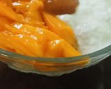 A picture of step 3 of Chire Aam Doi (Dahi Poha with Mangoes).