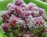 Foto langkah ke 5 dari resep Kelepon Buah Naga #BeraniBaking.