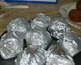A picture of step 4 of Foil kebabs.