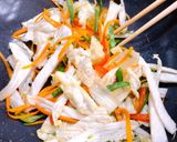 Hình bước làm 4 của món 🌱 Mì Chũ Xào Rau Củ Chay (Vegan)