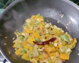 A picture of step 3 of Amaranthus, Veggies and Lentil Dry Curry.
