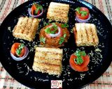 A picture of step 5 of Mumbai Pavbhaji Grilled Sandwich.