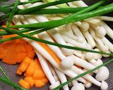 Hình bước làm 1 của món Canh Thịt Bò Nấm Bạch Tuyết
