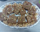 A picture of step 4 of Walnuts coconut burfi.