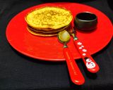 A picture of step 7 of Chebabs (Emirati Saffron and cardamom pancakes).