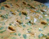 A picture of step 2 of Panch Dhanya Dhapate with Peanut chutney.
