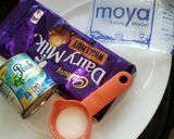 A picture of step 1 of Chocolate milkshake.