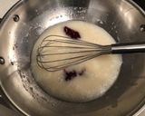 A picture of step 3 of Eggless Vanilla Plum Jam Cup cake.
