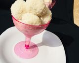 A picture of step 2 of Coconut laddo.