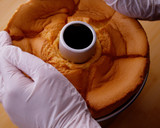 A picture of step 15 of Easy Cake Recipe! How to make Basic Chiffon Cake.