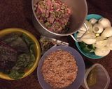 A picture of step 1 of Arabian Dolma.