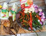 Foto langkah ke 1 dari resep Tahu Santan Cabe Hijau Keriting.