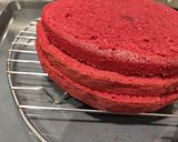 Φωτογραφία βήματος 7 της συνταγής "Red velvet cake με frosting λευκής σοκολάτας" ❤️🎀