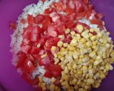 Színes tészta saláta recept fázis 5 fotója
